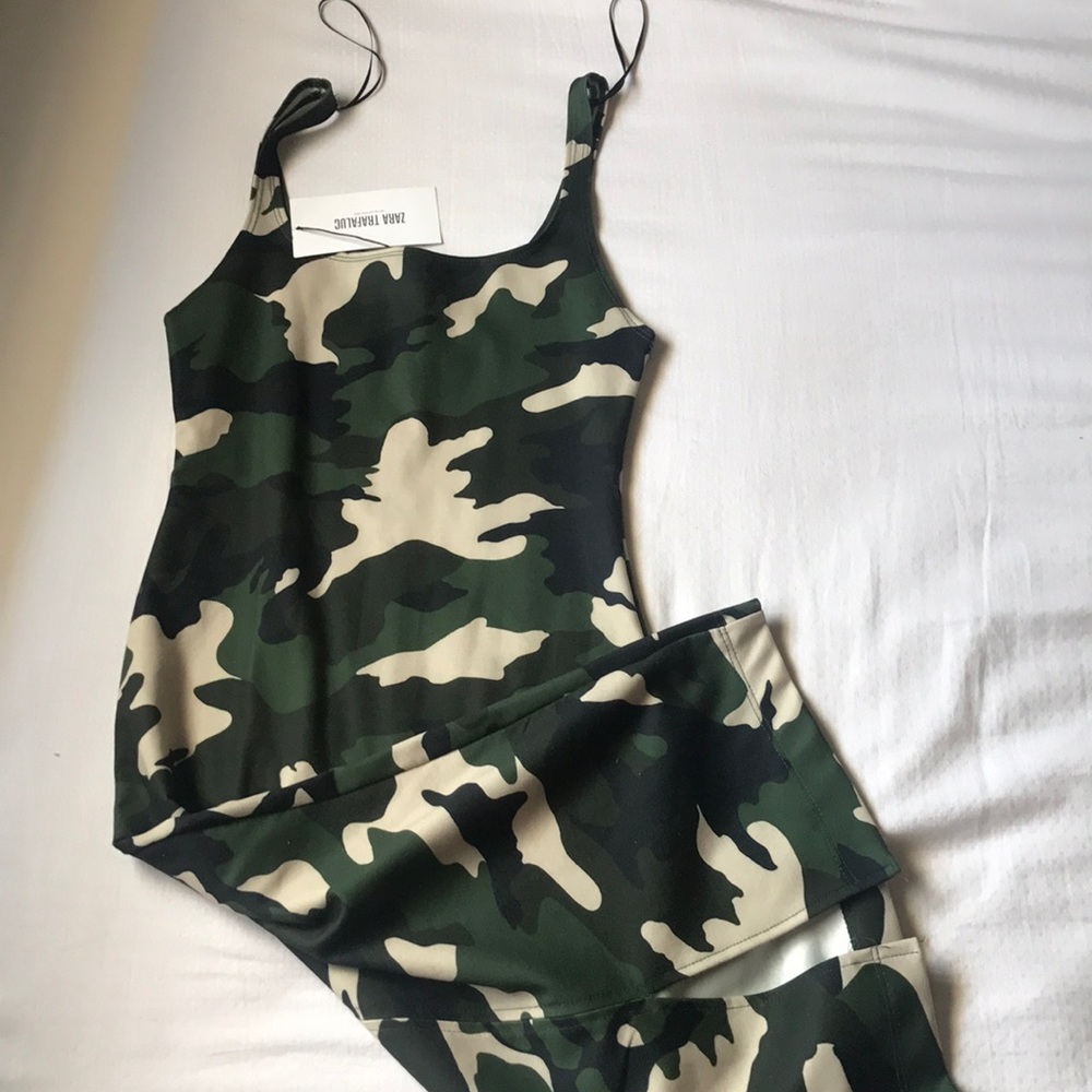 Zara Trafluc Dress Camo Spring Summer 2017